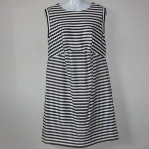 Liz Lange Sleeveless Maternity Dress Black and White Striped